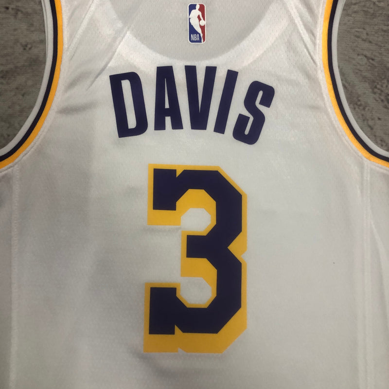 Regata Los Angeles Lakers - Davis - 3 - Branca