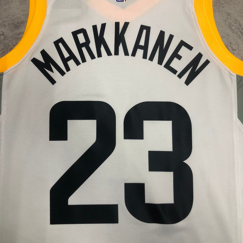 Regata Utah Jazz - Markkanen - 23 - Branca