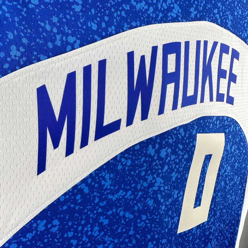 Regata Milwaukee Bucks - Lillard - 0 - Azul