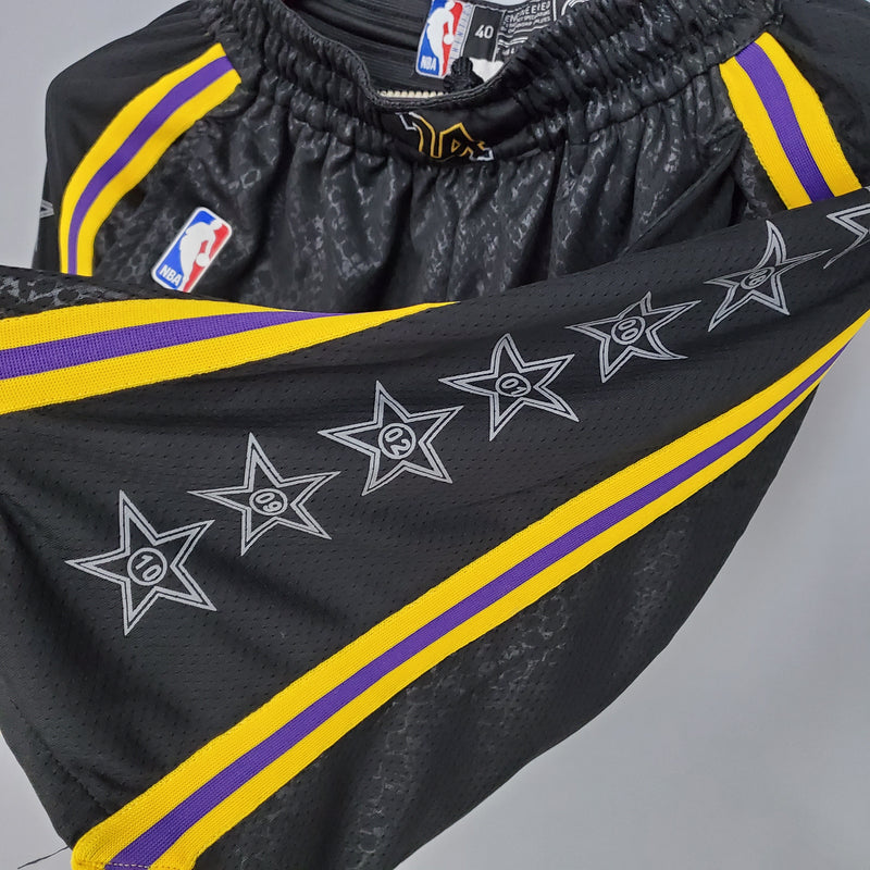 Shorts do Lakers versão preta