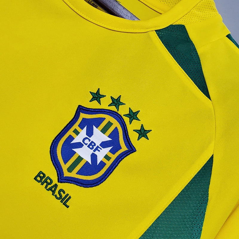 Camisa do Brasil 1º uniforme 2002 - Boleragi Store