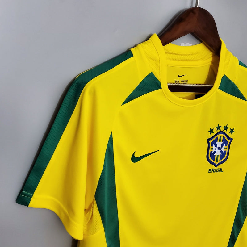 Camisa do Brasil 1º uniforme 2002 - Boleragi Store