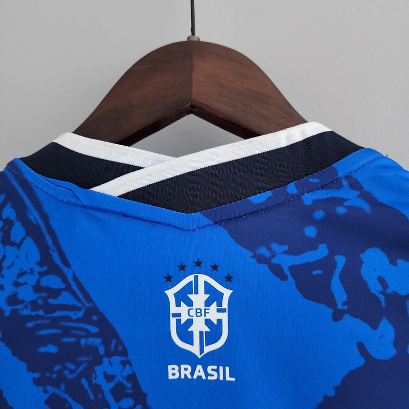 Camisa do Brasil Clássica Azul 2022 feminina - Boleragi Store