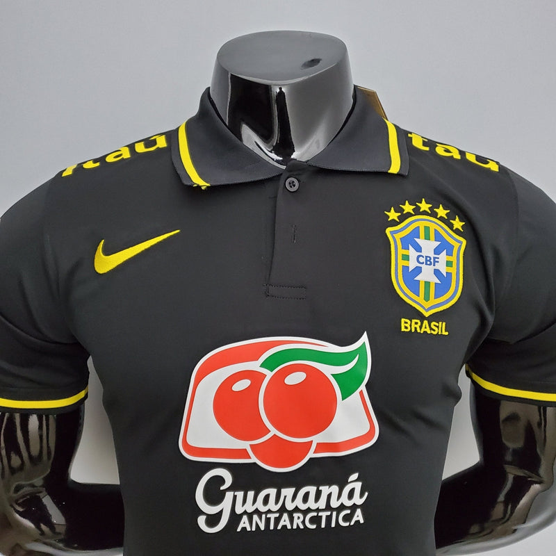 Camisa do Brasil uniforme preto POLO - Boleragi Store