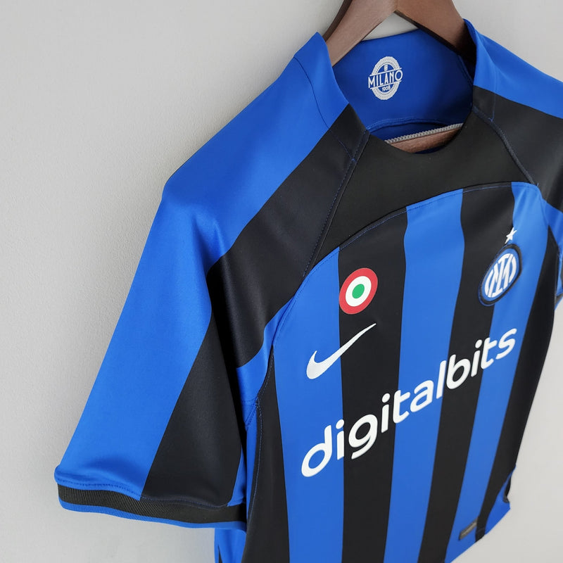 Camisa do Inter de Milão 1º uniforme 2022/2023 - Boleragi Store