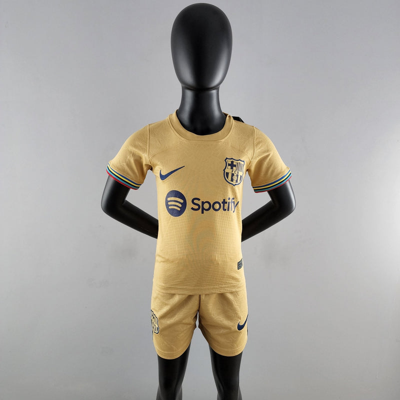Camisa + short kids do Barcelona 22/23 2º uniforme - Boleragi Store