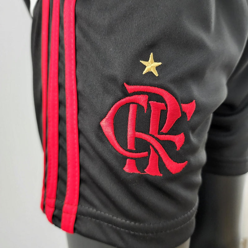 Camisa + short kids do Flamengo 22/23 2º uniforme - Boleragi Store