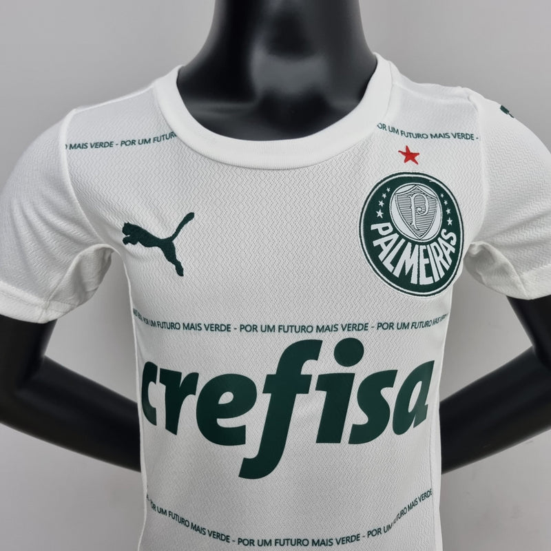 Camisa + short kids do Palmeiras 22/23 2º uniforme - Boleragi Store