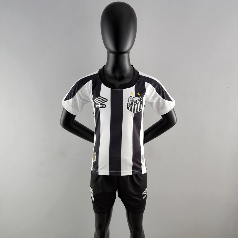 Camisa + short kids do Santos 22/23 2º uniforme - Boleragi Store