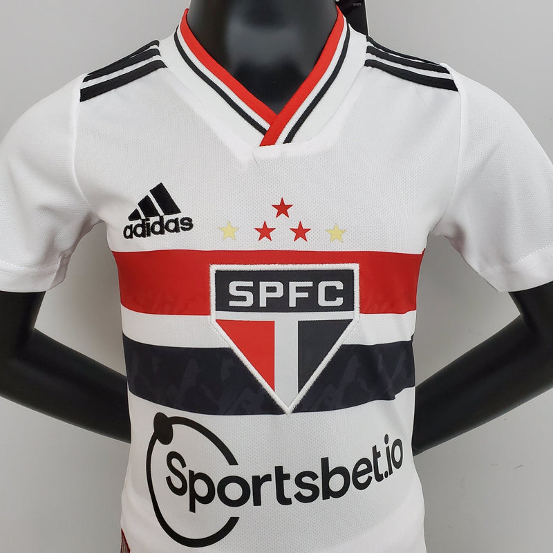 Camisa + short kids do São Paulo 2223 1º uniforme - Boleragi Store