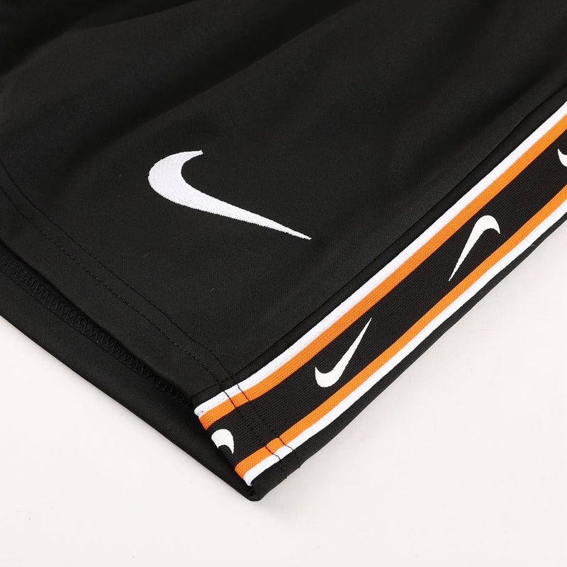 Camisa + Short Nike preta e laranja - Boleragi Store
