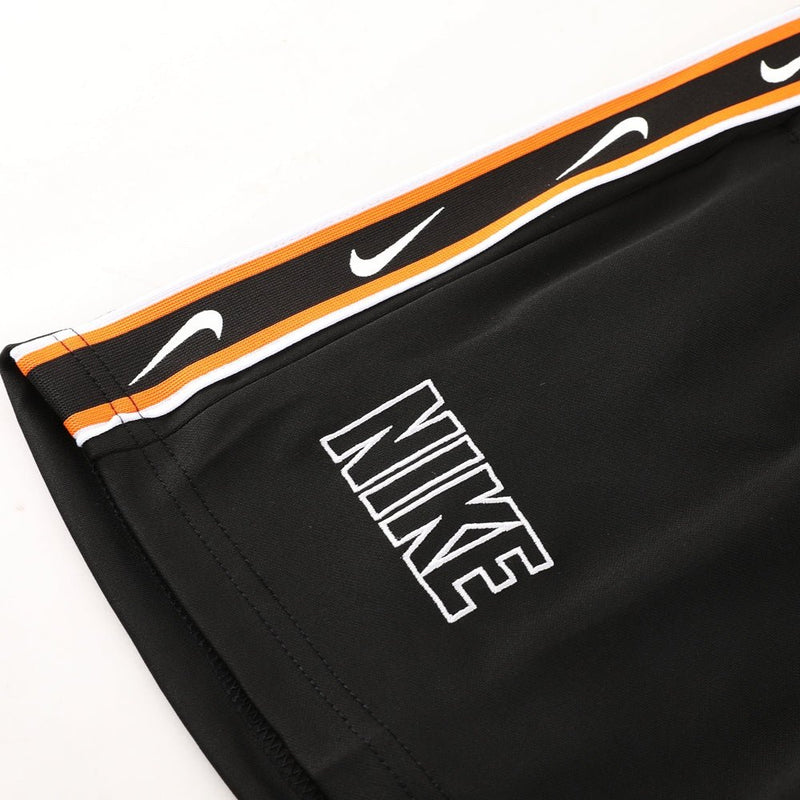 Camisa + Short Nike preta e laranja - Boleragi Store