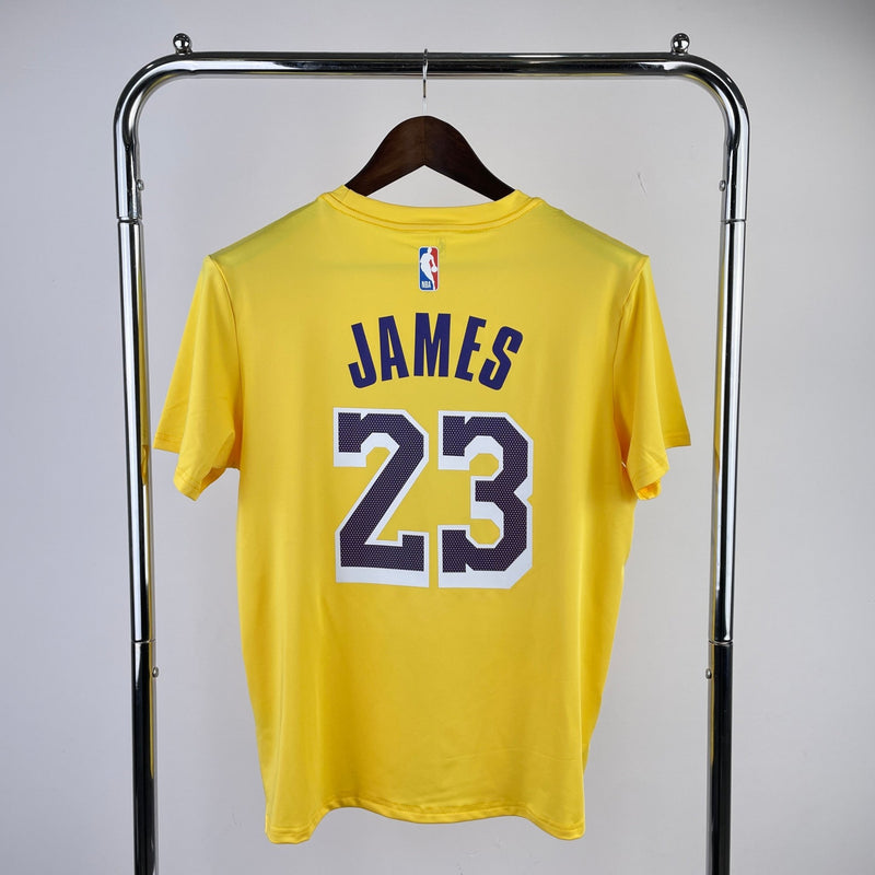 Camiseta Lakers amarela - James x 23