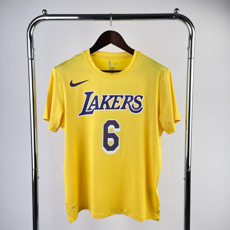 Camiseta Lakers amarela - James x 6