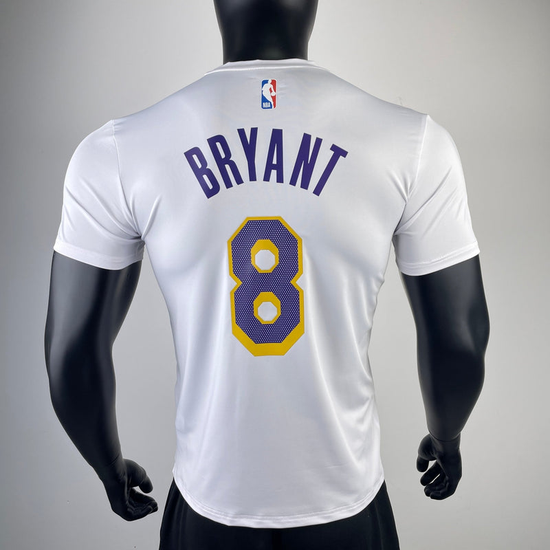 Camiseta Lakers branca - Bryant x 8