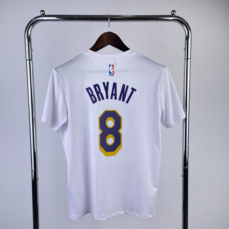 Camiseta Lakers branca - Bryant x 8