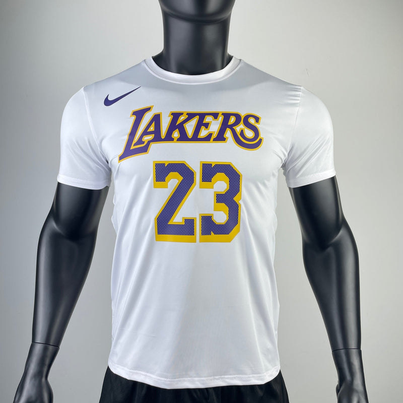 Camiseta Lakers branca - James x 23