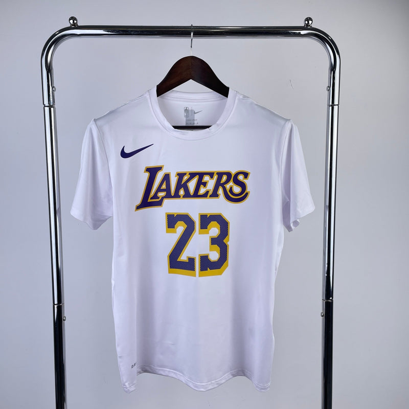 Camiseta Lakers branca - James x 23