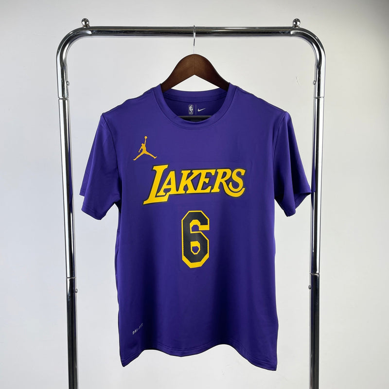 Camiseta Lakers roxa - James x 6