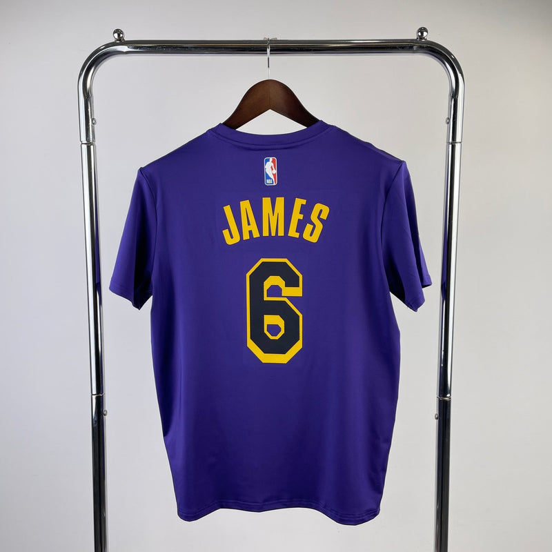 Camiseta Lakers roxa - James x 6