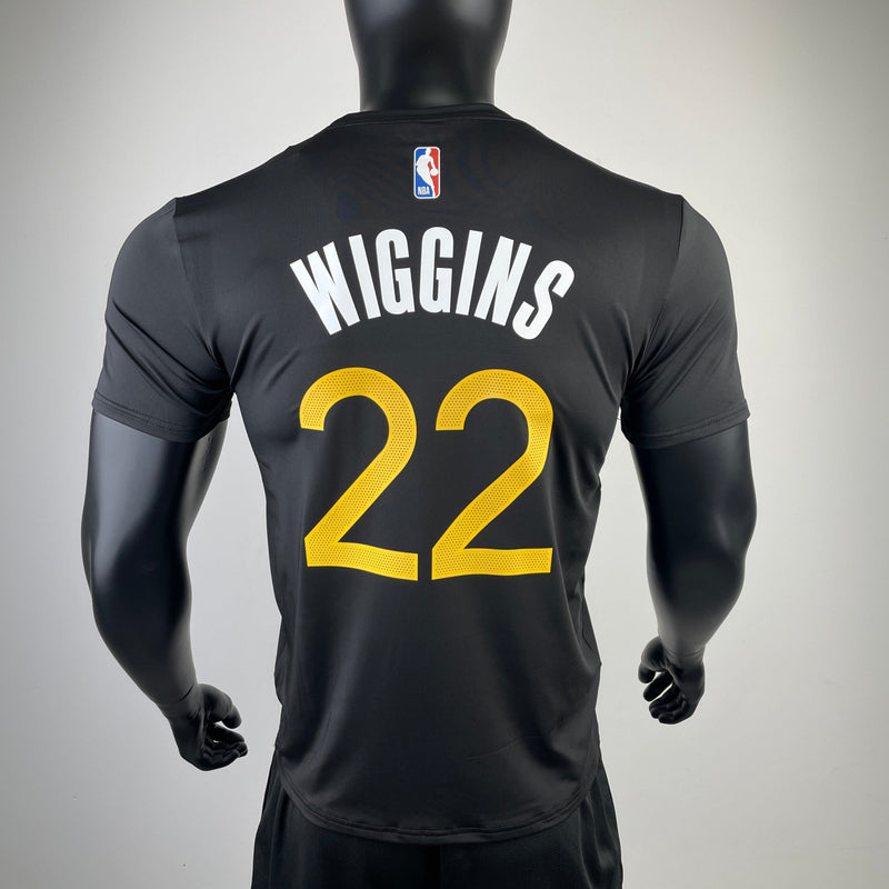 Camiseta Warriors preta - Wiggins x 22 - Boleragi Store