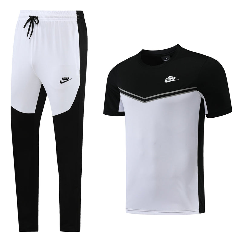 Conjunto camisa + calça casual preto e branco - Boleragi Store