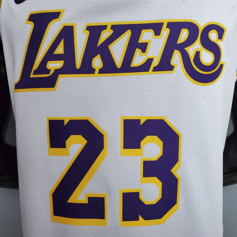 Regata NBA – Branca – Lakers – LeBron James – 23 - Boleragi Store