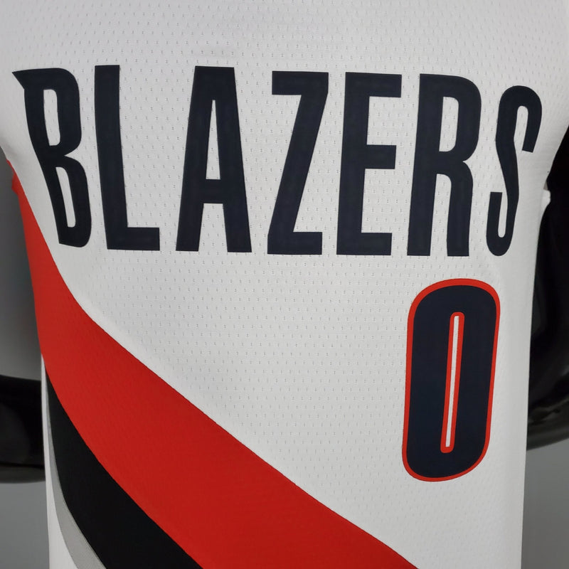 Regata NBA – Branca x Vermelha x Preta – Portland – Lillard – 0 - Boleragi Store