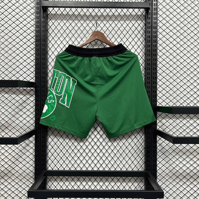 Shorts casual do Boston Celtics verde - Boleragi Store