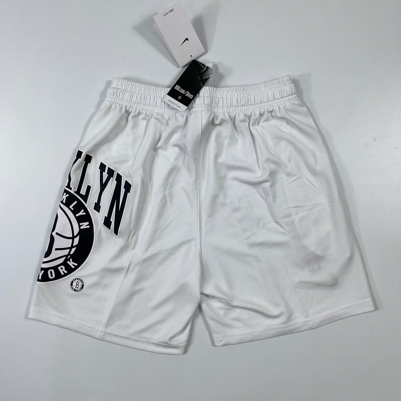 Shorts casual do Brooklyn Nets branco - Boleragi Store