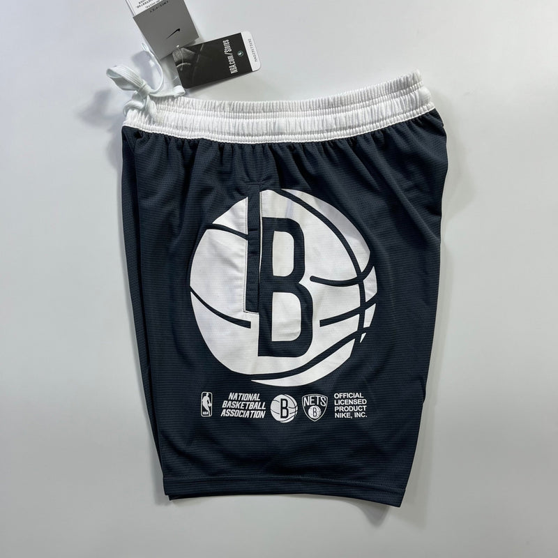 Shorts casual do Brooklyn Nets cinza - Boleragi Store