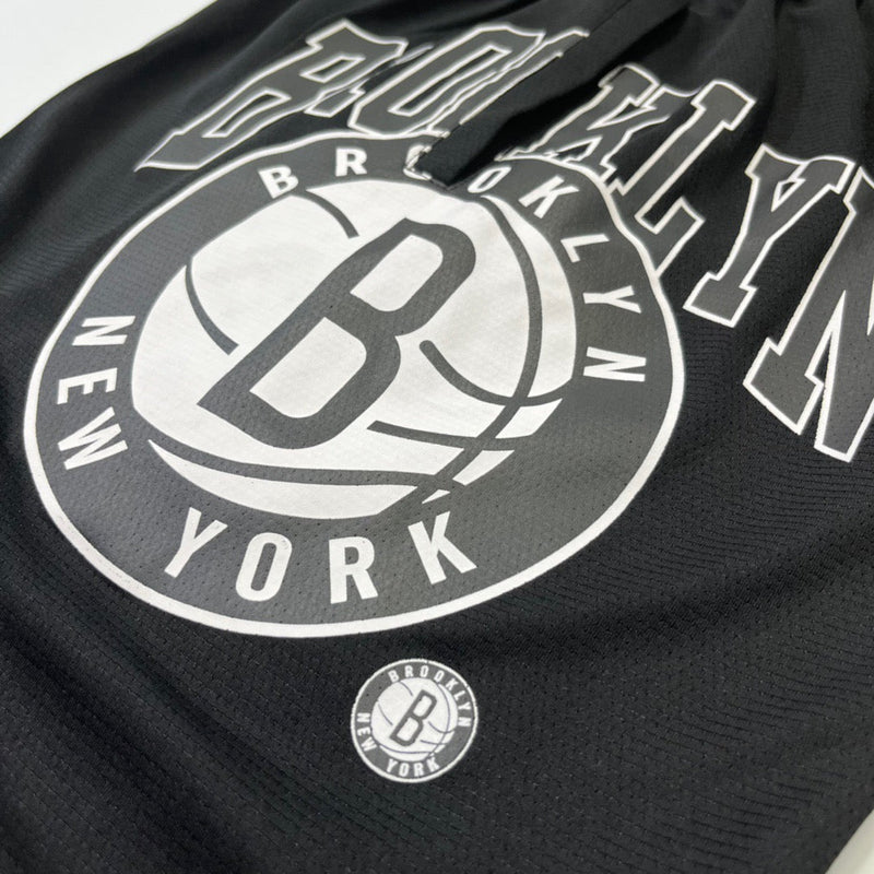 Shorts casual do Brooklyn Nets preto - Boleragi Store