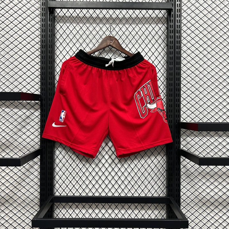 Shorts casual do Chicago Bulls vermelho - Boleragi Store