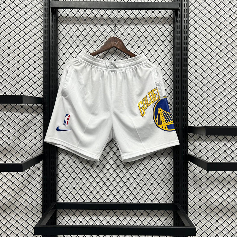 Shorts casual do Golden State Warriors branco - Boleragi Store