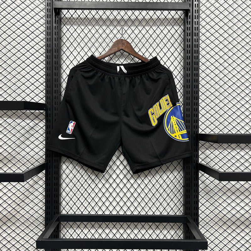 Shorts casual do Golden State Warriors preto - Boleragi Store