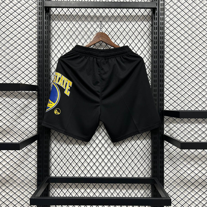 Shorts casual do Golden State Warriors preto - Boleragi Store