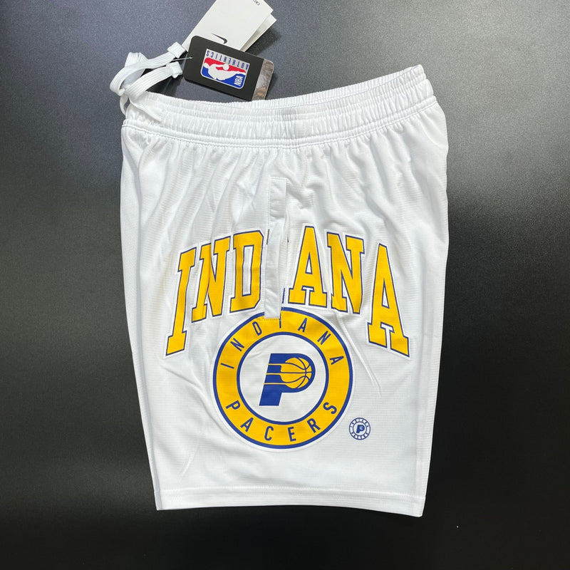 Shorts casual do Indiana Pacers branco - Boleragi Store
