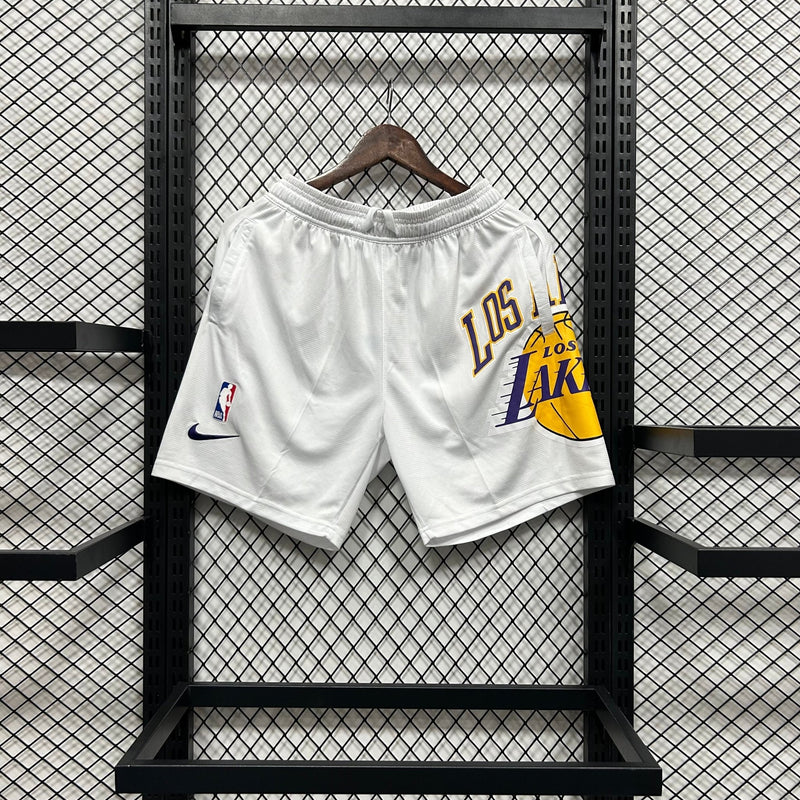 Shorts casual do Lakers branco - Boleragi Store