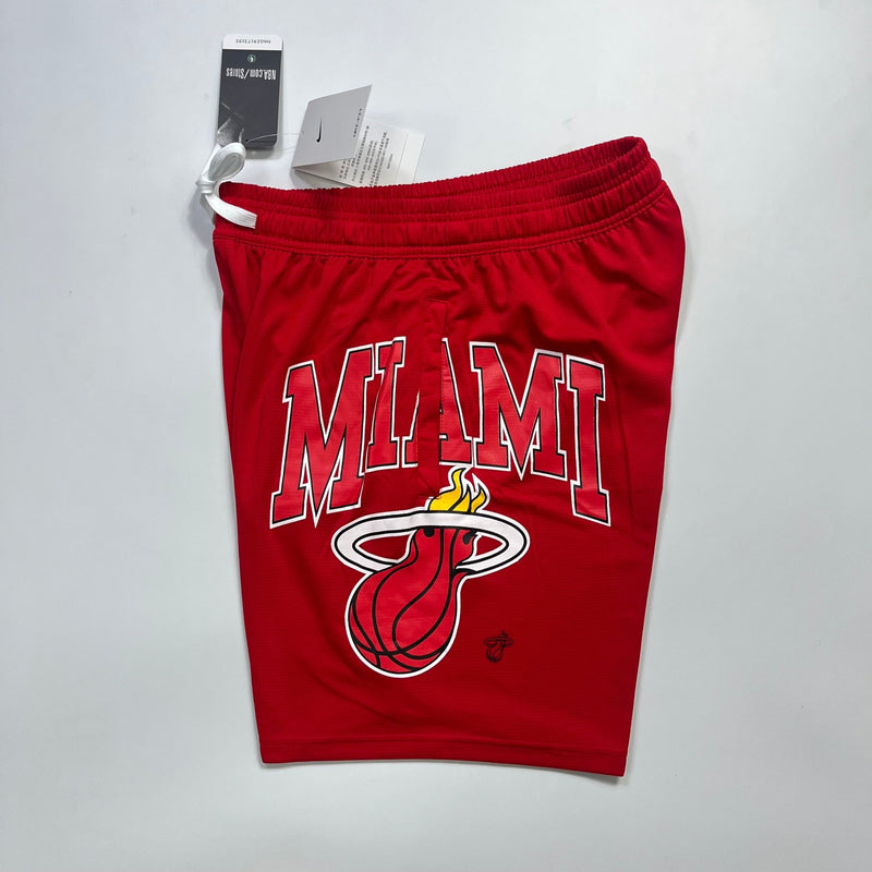 Shorts casual do Miami Heat vermelho - Boleragi Store