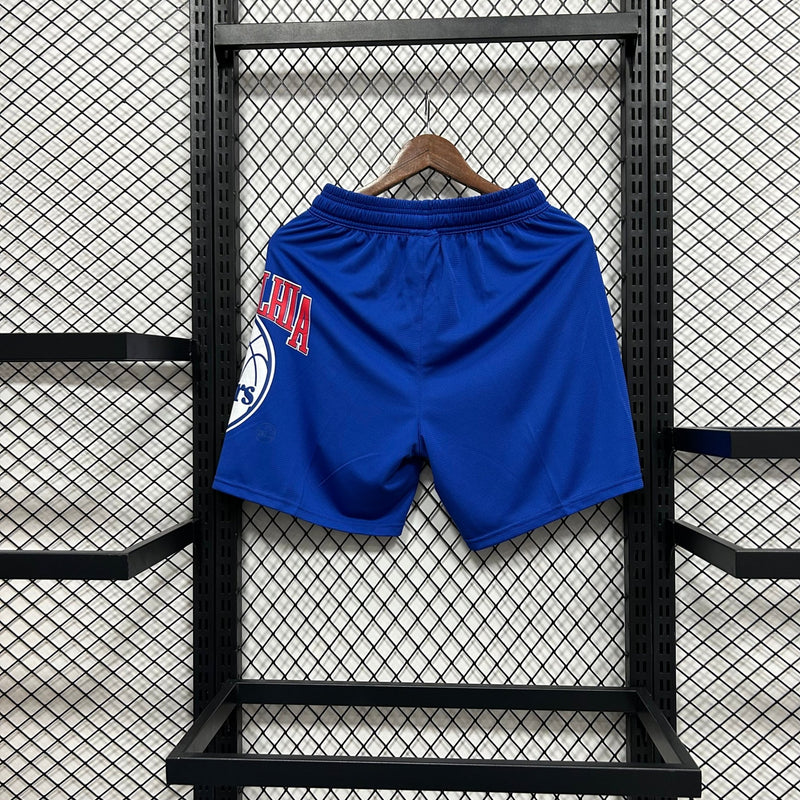 Shorts casual do Philadelphia 76ers azul - Boleragi Store