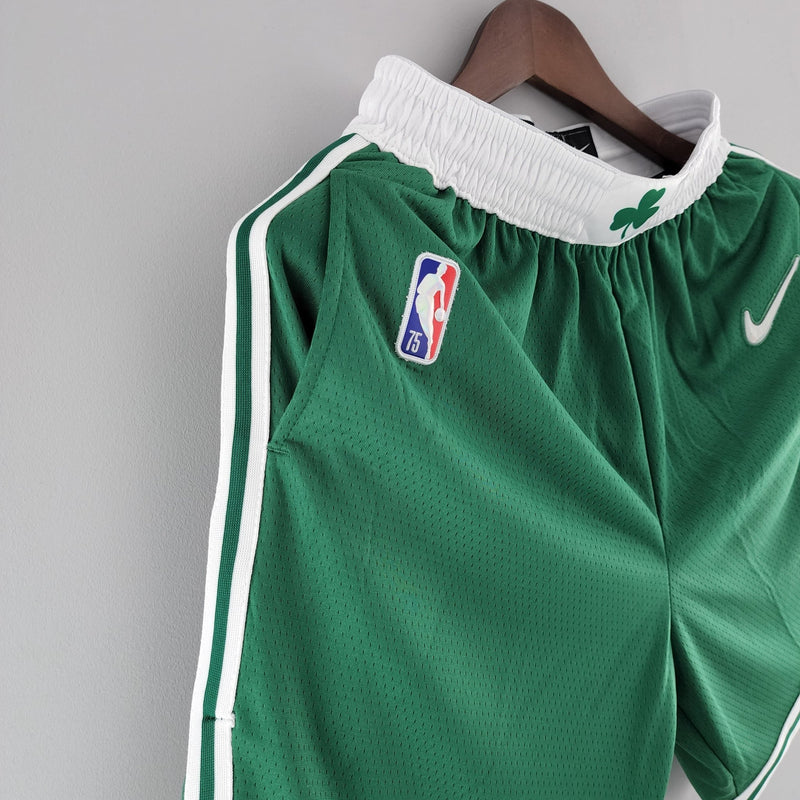 Shorts do Boston Celtics 75º Aniversário - verde - Boleragi Store