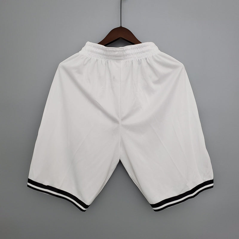 Shorts do Brooklyn Nets versão branca - Boleragi Store