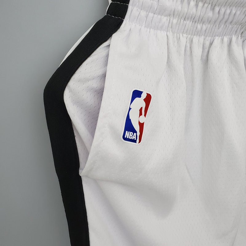 Shorts do Brooklyn Nets versão branca - Boleragi Store