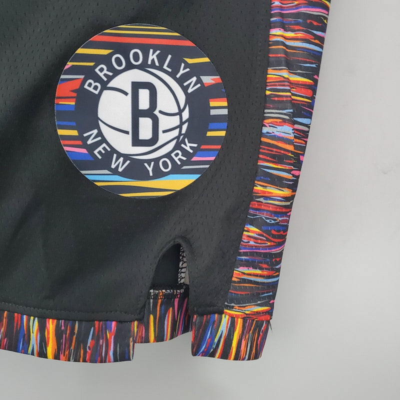 Shorts do Brooklyn Nets versão preta - Boleragi Store