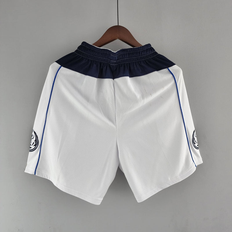 Shorts do Dallas Mavericks versão branca - Boleragi Store