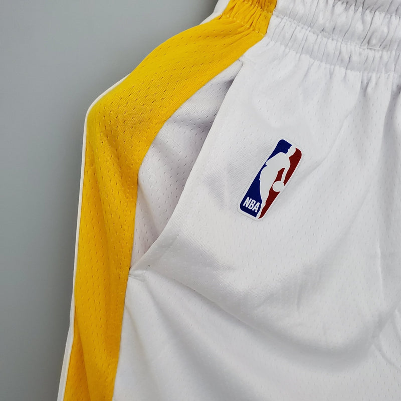 Shorts do Golden State Warriors versão branca - Boleragi Store