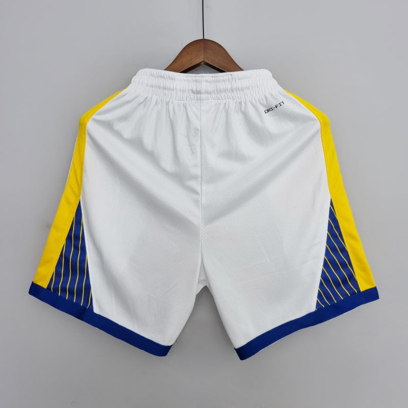 Shorts do Golden State Warriors versão branca "75 Aniversário" - Boleragi Store