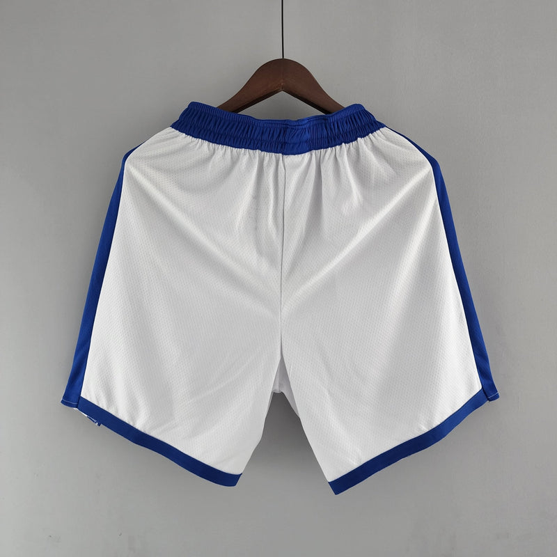 Shorts do Golden State Warriors versão branca e azul - Boleragi Store