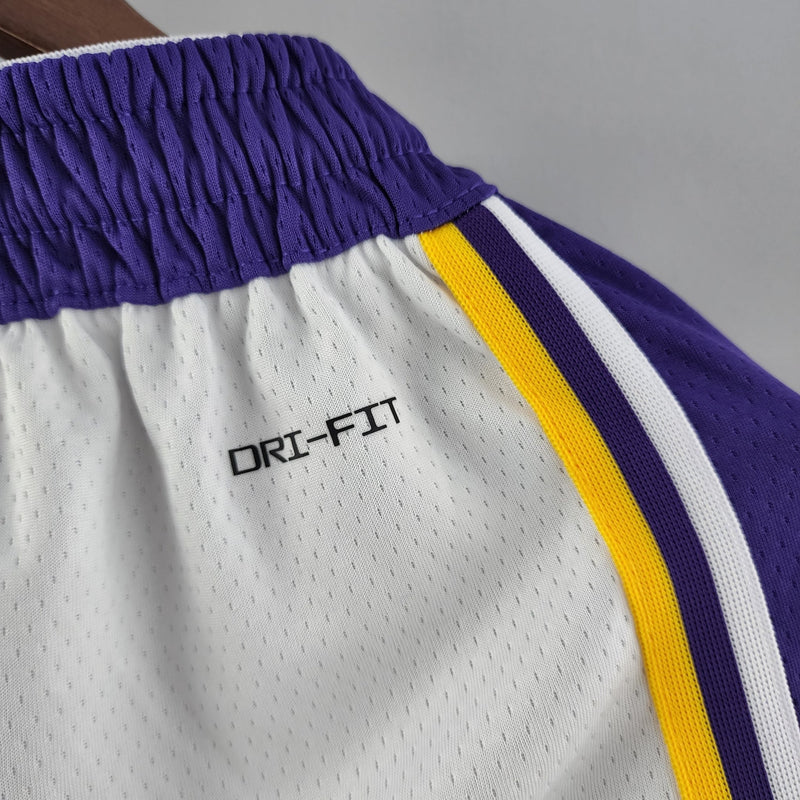 Shorts do Lakers versão "75 Aniversário" branco - Boleragi Store
