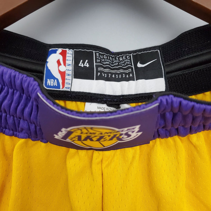 Shorts do Lakers versão amarelo - Boleragi Store
